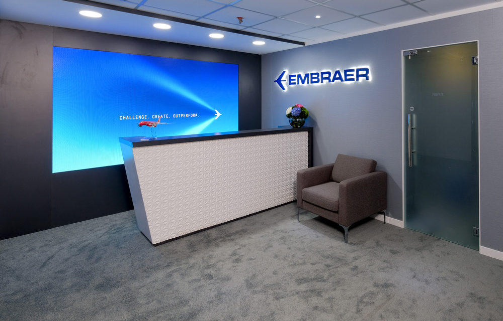 Embraer chalet LED walls innovation